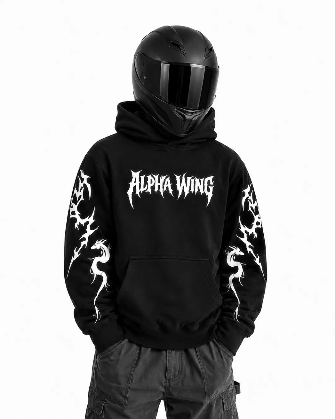 White Reflective Armoured Hoodie