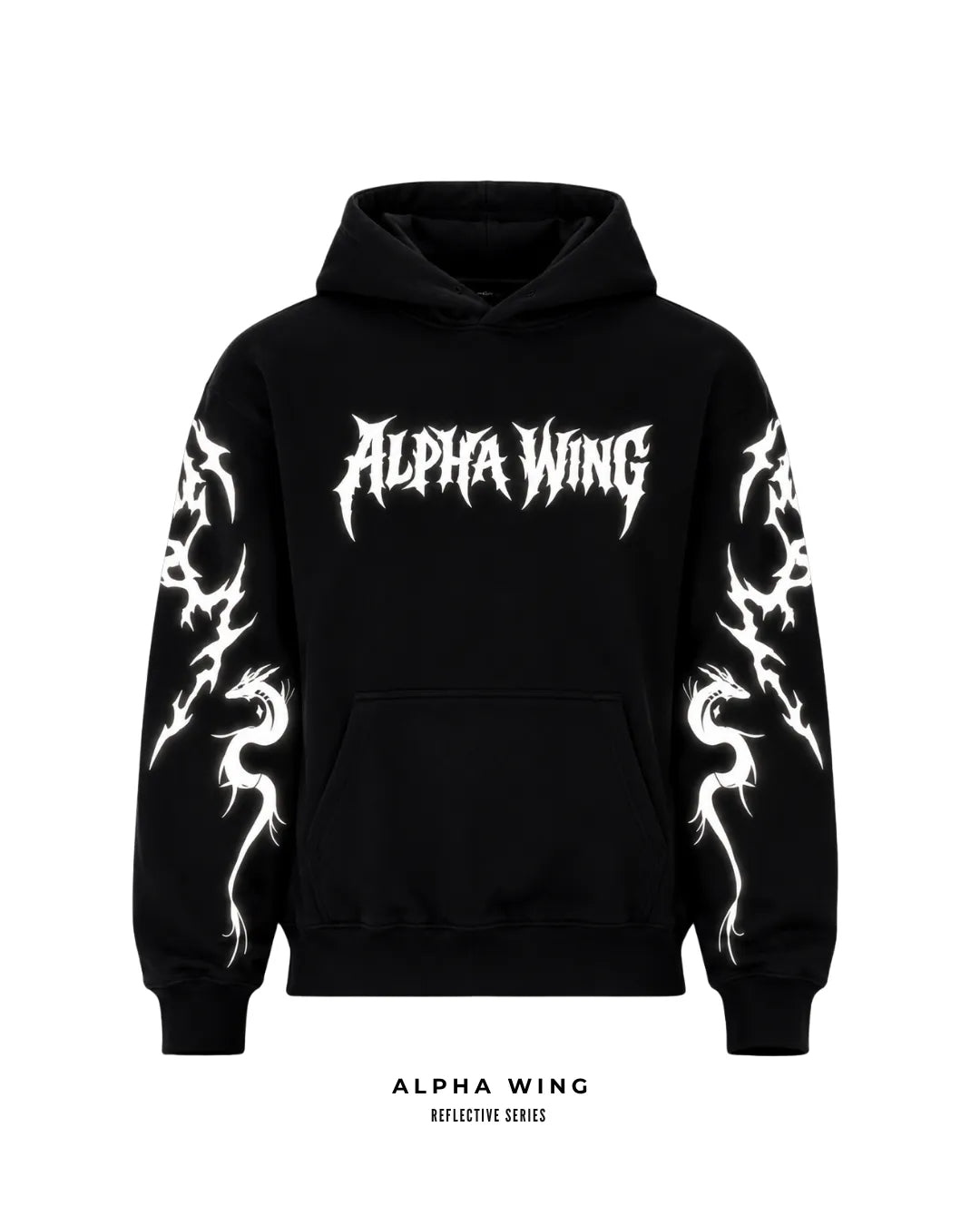White Reflective Armoured Hoodie