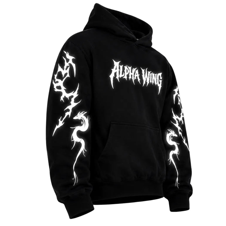 White Reflective Armoured Hoodie