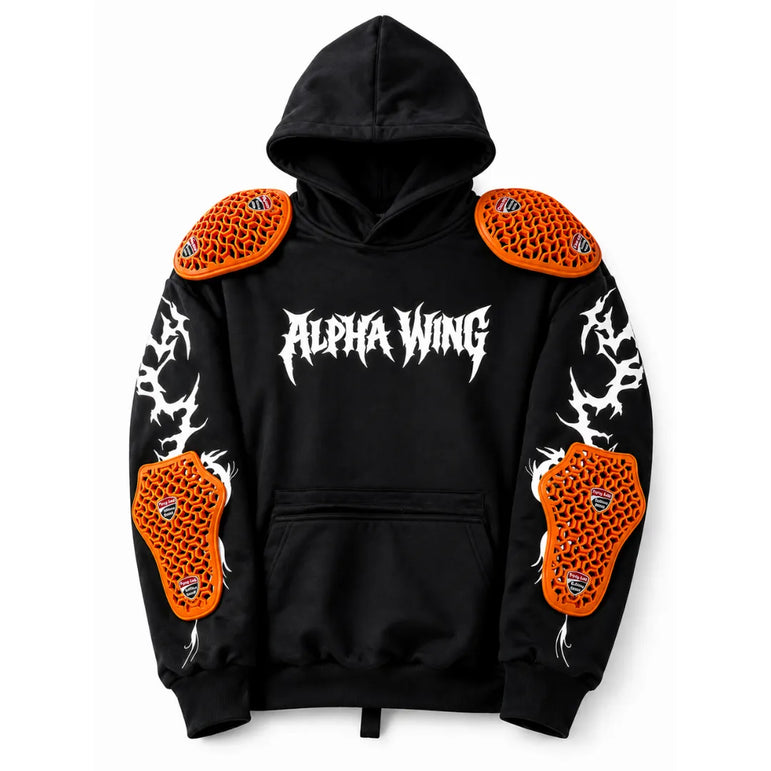 White Reflective Armoured Hoodie