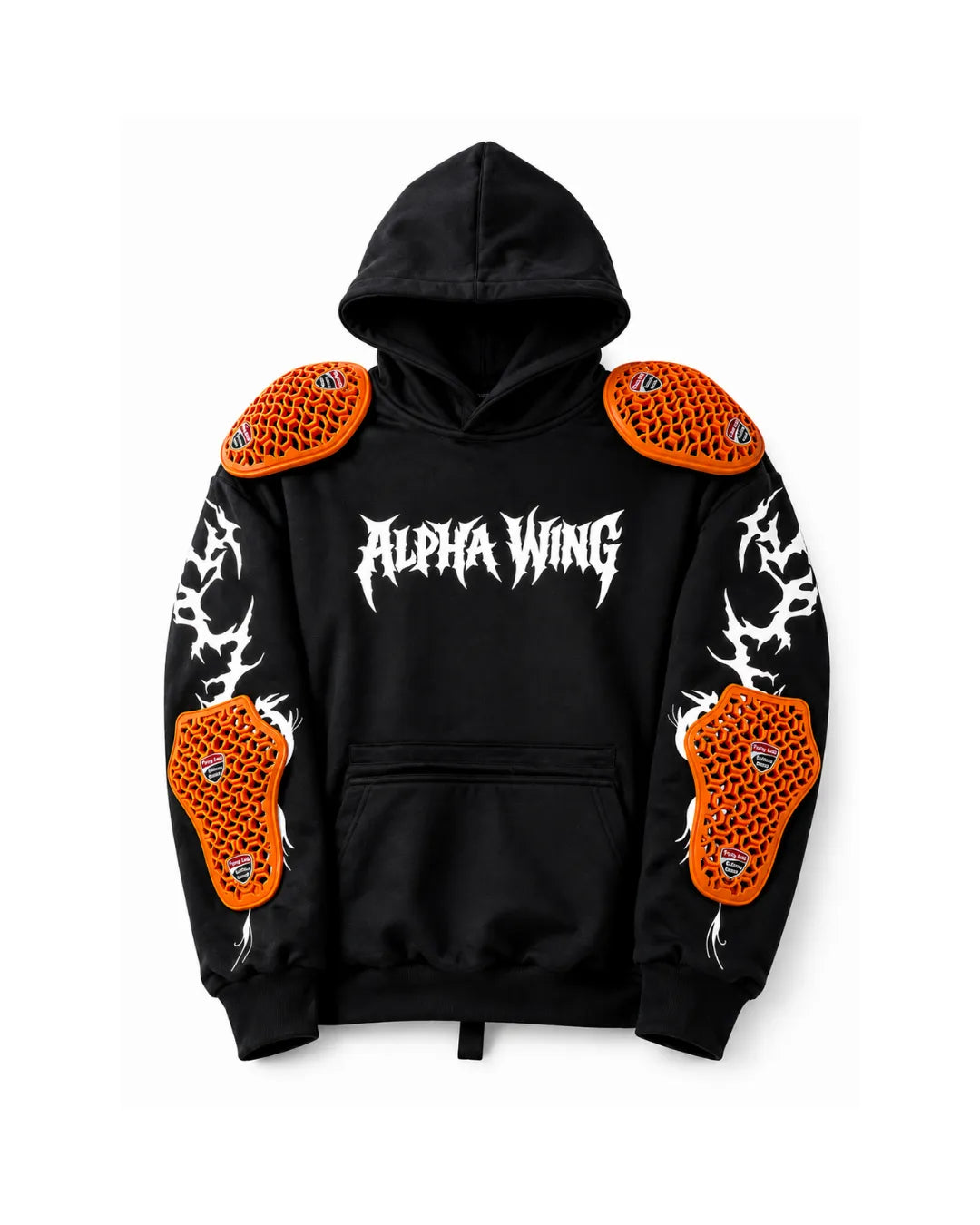White Reflective Armoured Hoodie