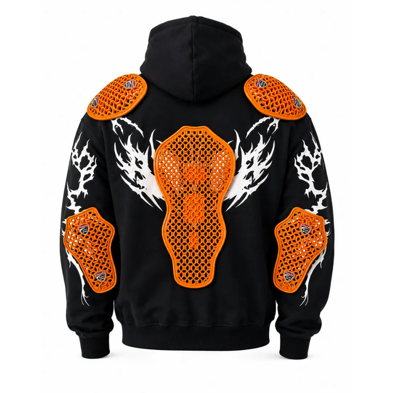 White Reflective Armoured Hoodie