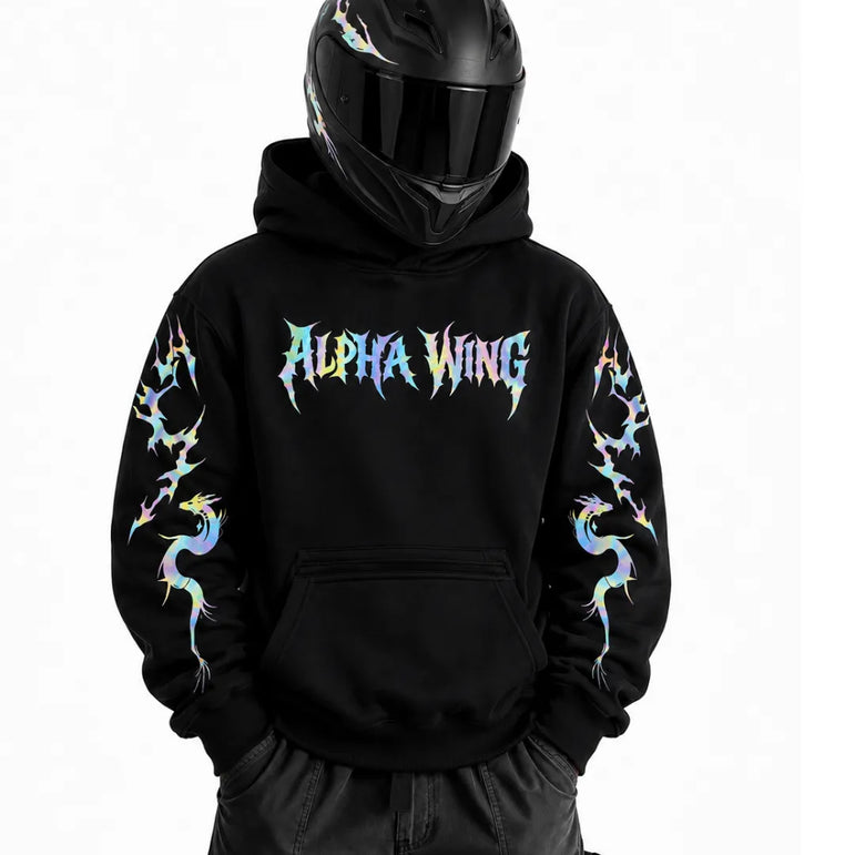 Rainbow Reflective Armoured  Hoodie