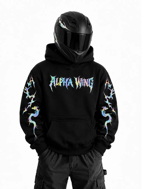 Rainbow Reflective Armoured  Hoodie