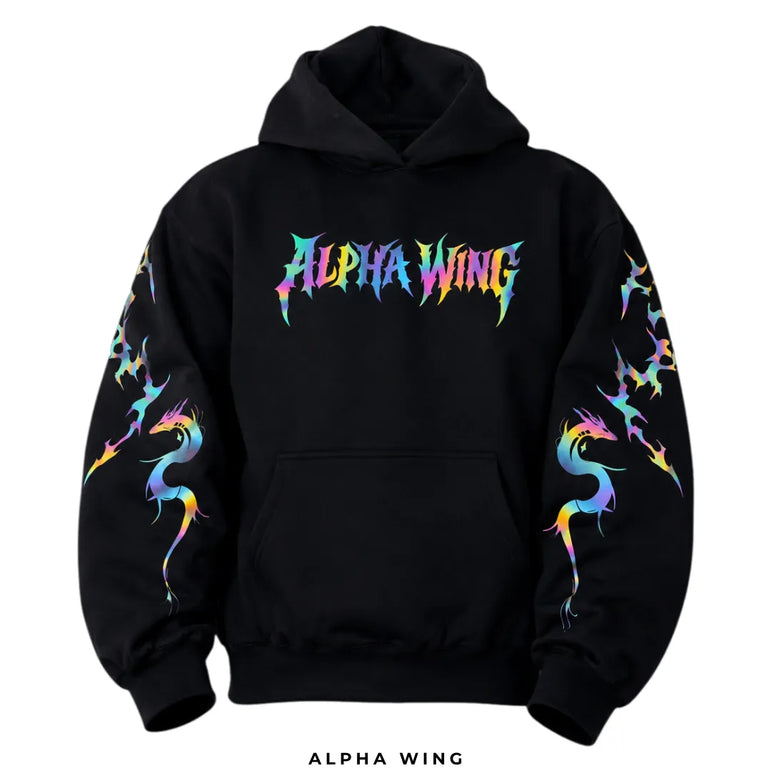 Rainbow Reflective Armoured  Hoodie