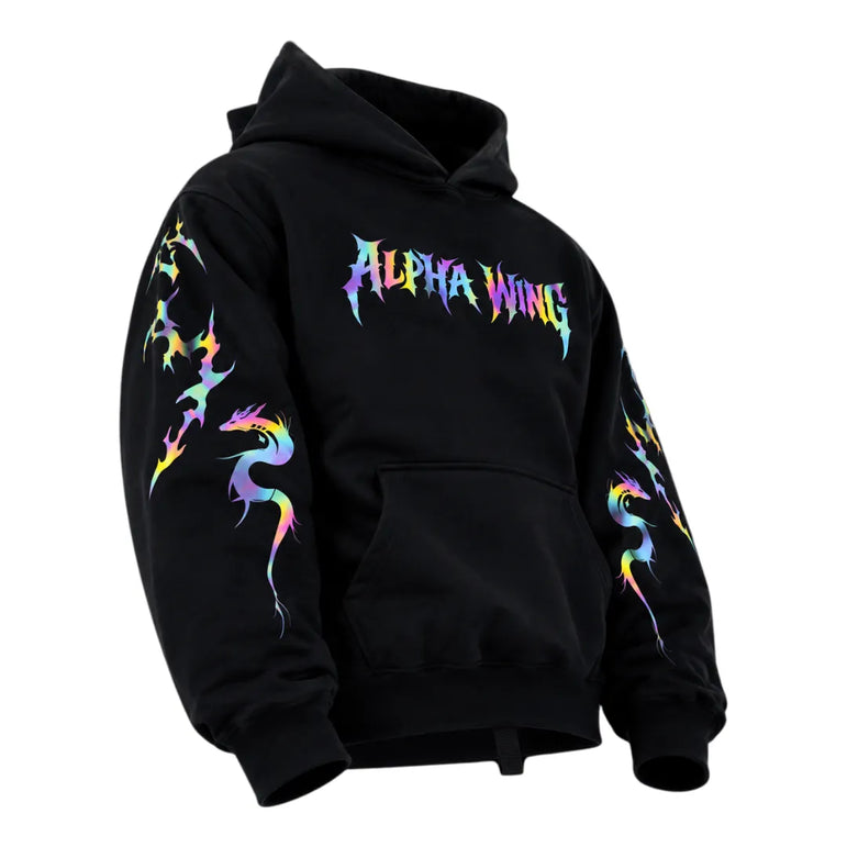 Rainbow Reflective Armoured  Hoodie