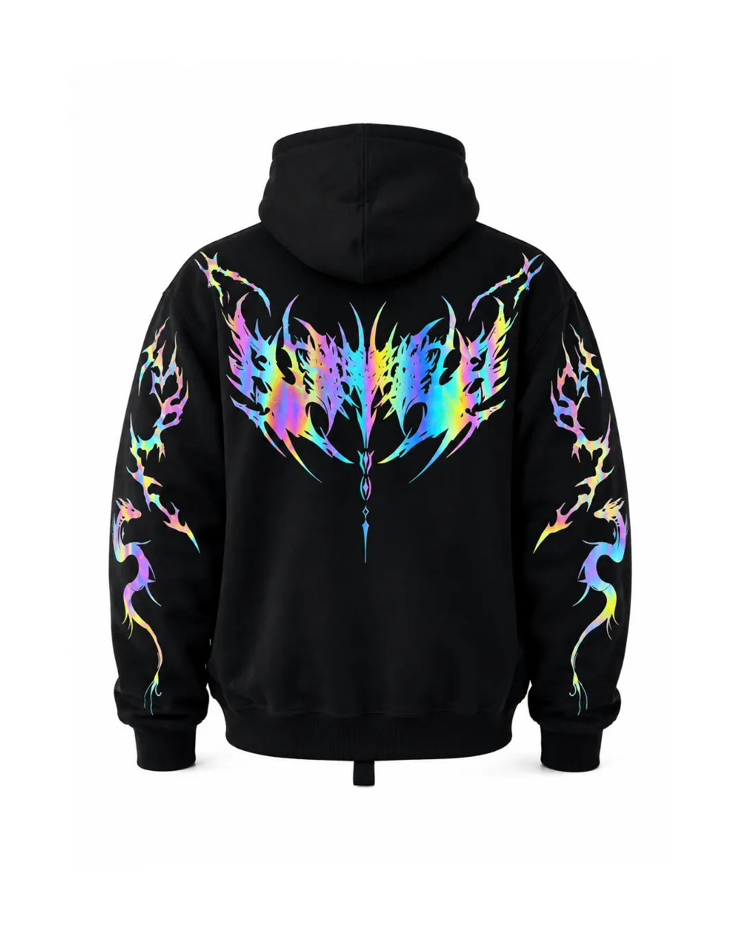 Rainbow Reflective Armoured  Hoodie