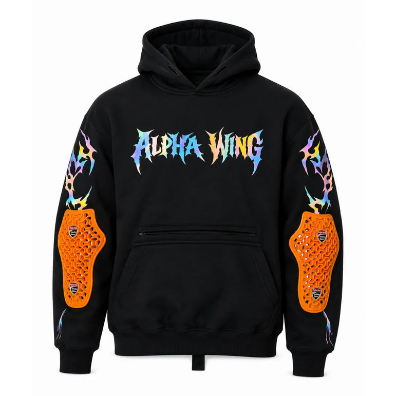 Rainbow Reflective Armoured  Hoodie