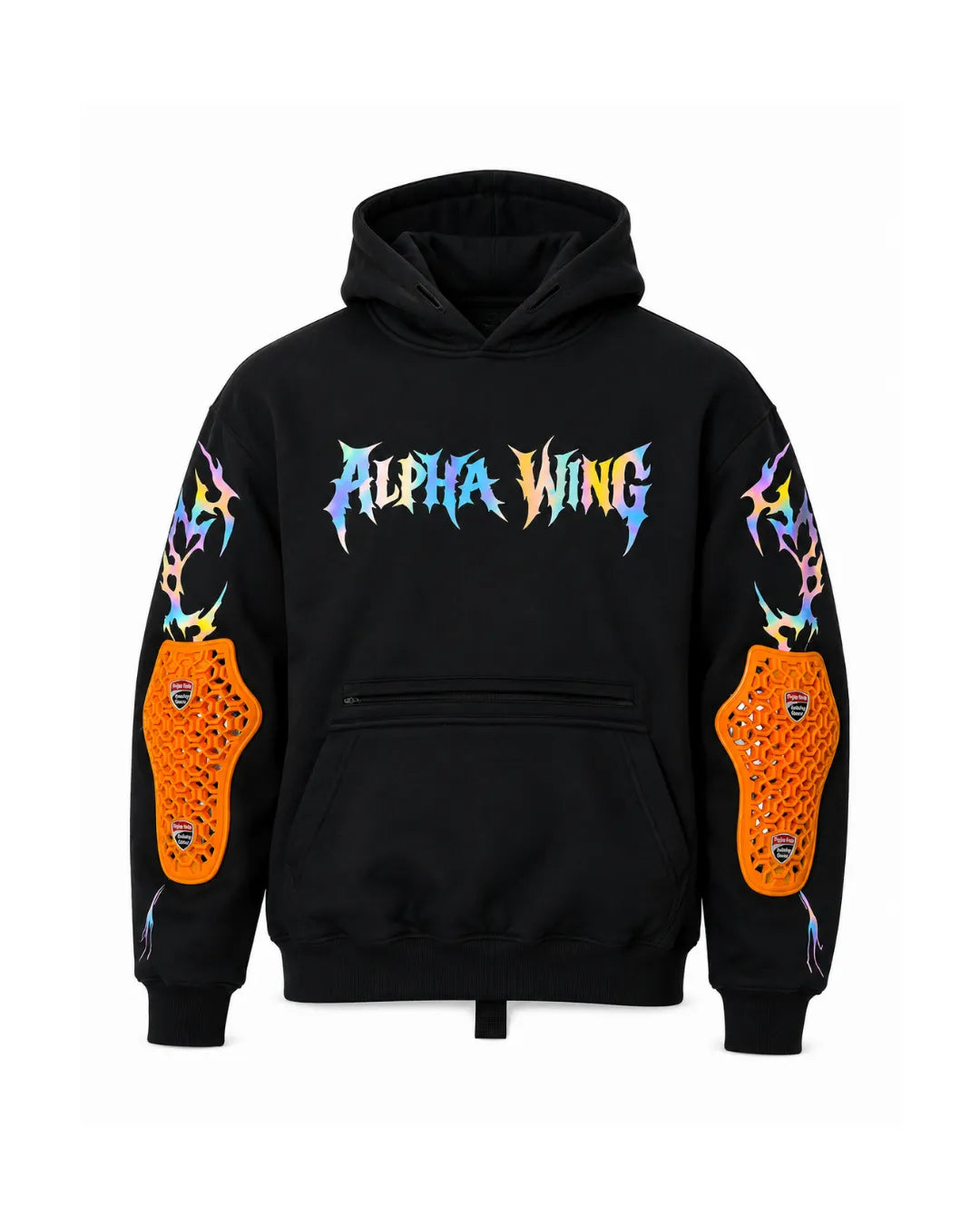 Rainbow Reflective Armoured  Hoodie