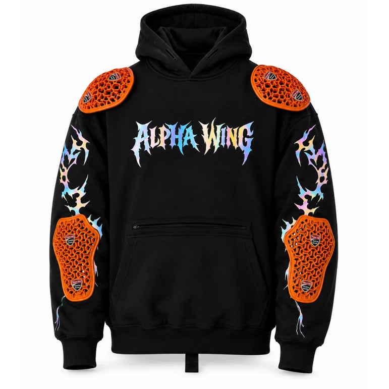 Rainbow Reflective Armoured  Hoodie