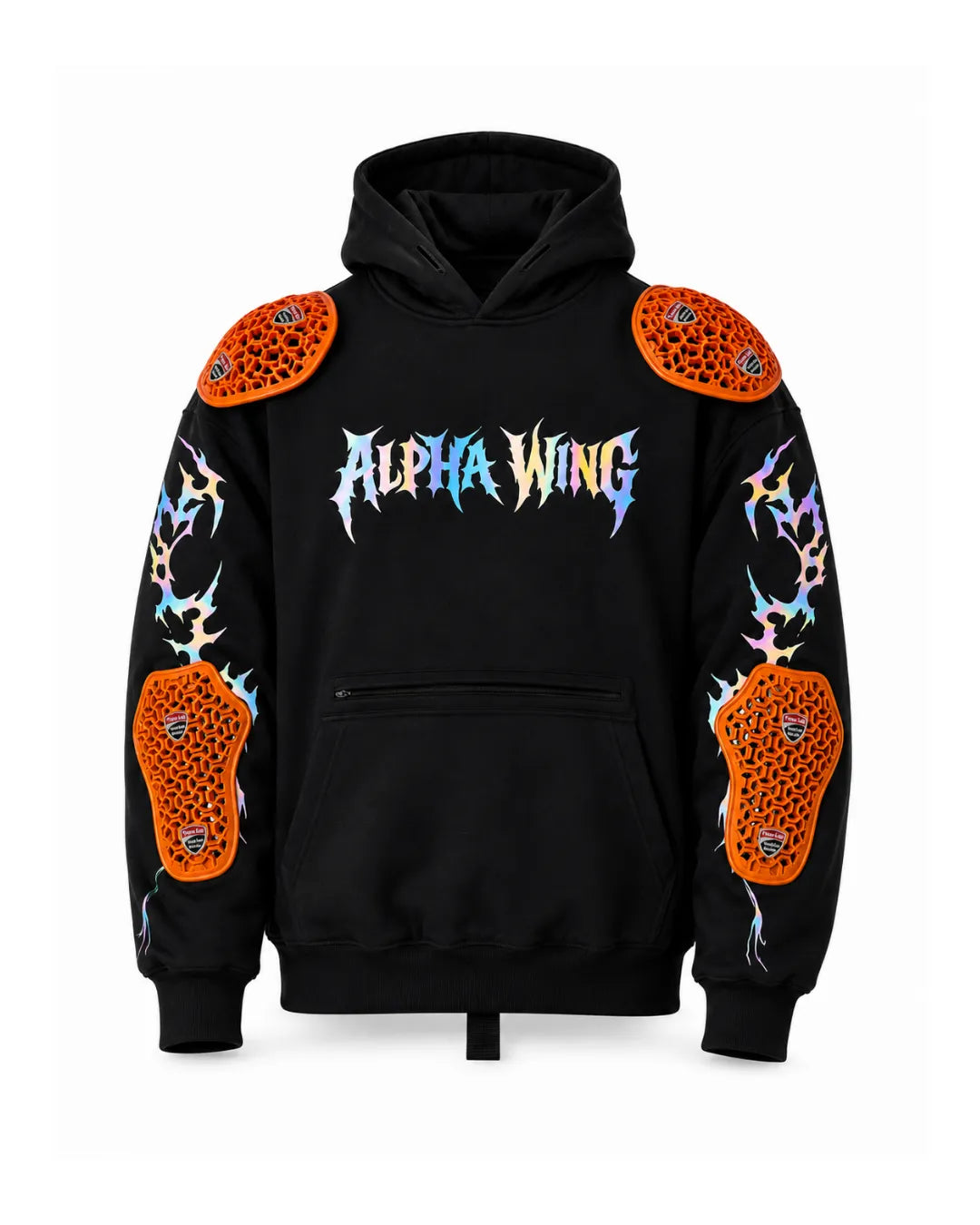 Rainbow Reflective Armoured  Hoodie