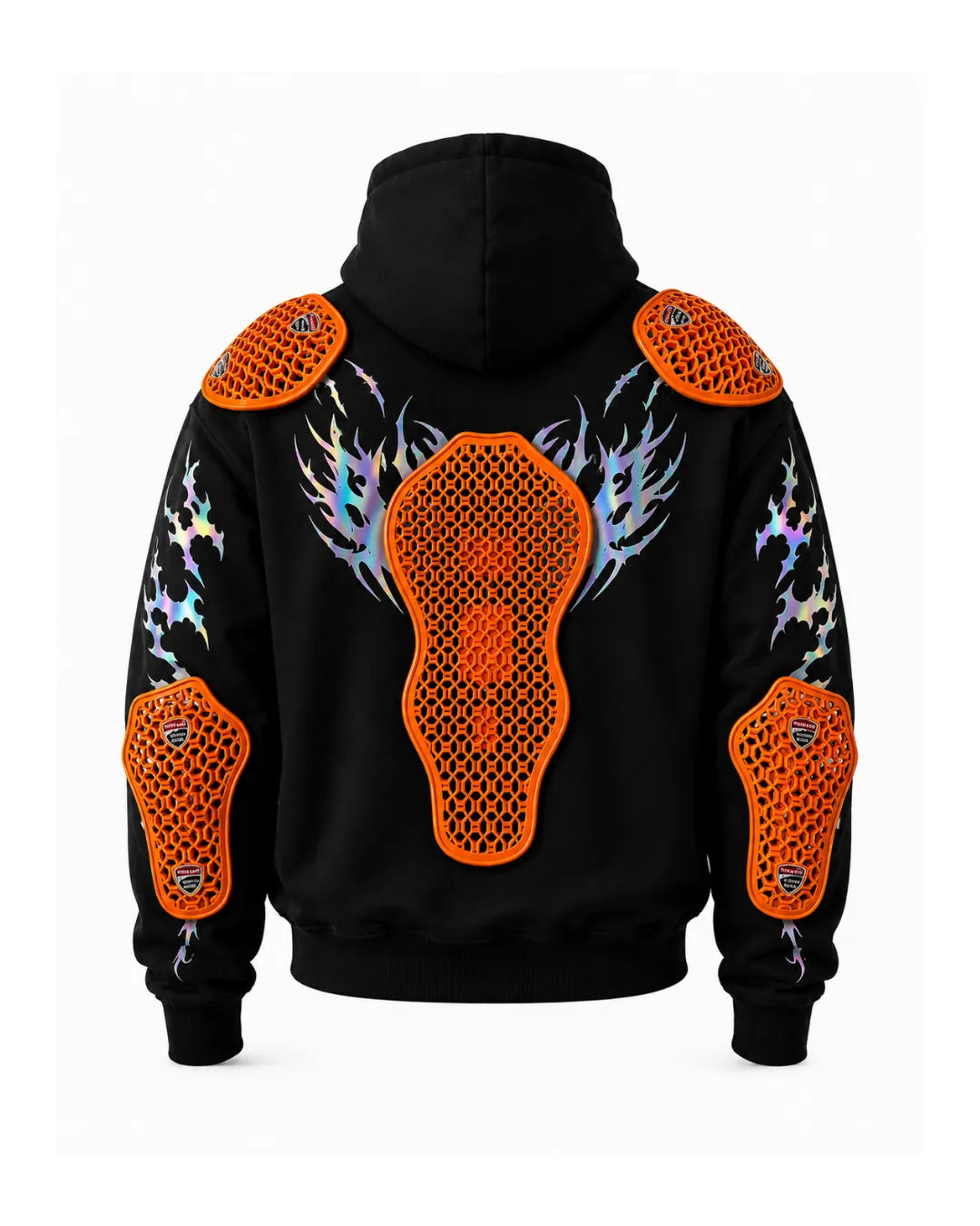 Rainbow Reflective Armoured  Hoodie