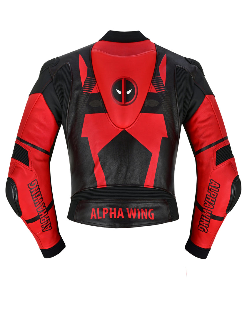 Deadpool Racing Biker Jacket - image 0