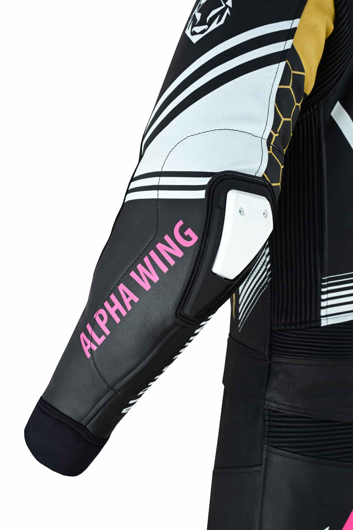 Kawasaki ZX6R two piece racing suit pants with knee armor and stretch panels