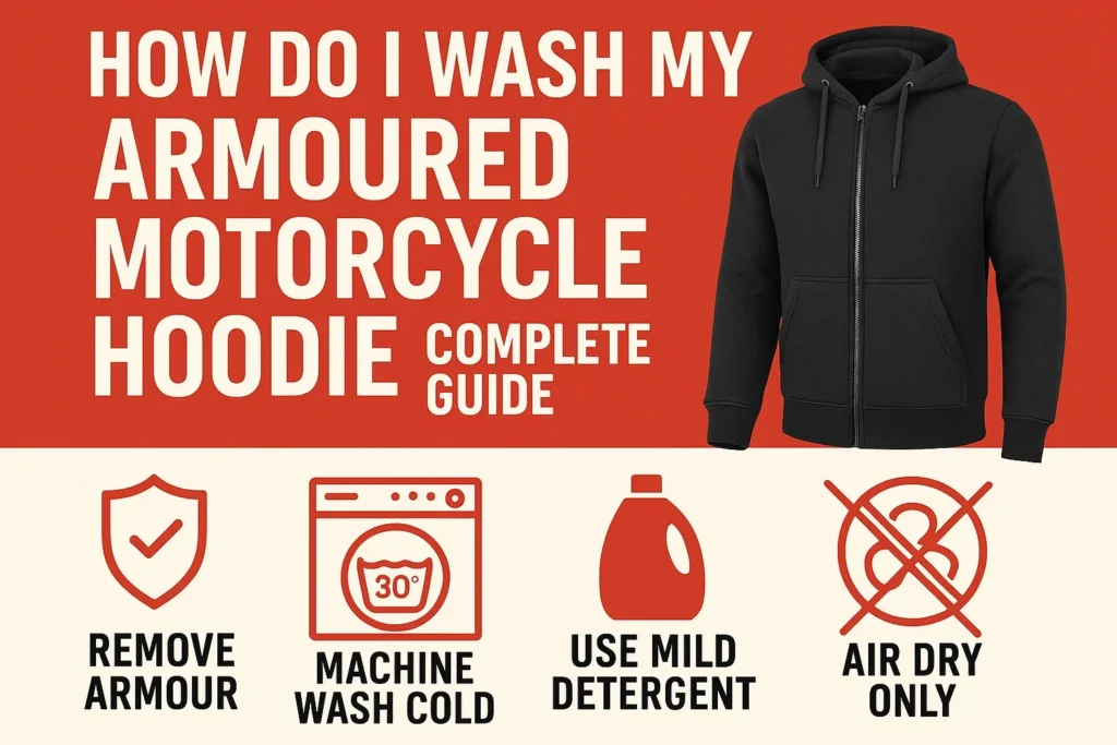 How Do I Wash My Armoured Motorcycle Hoodie