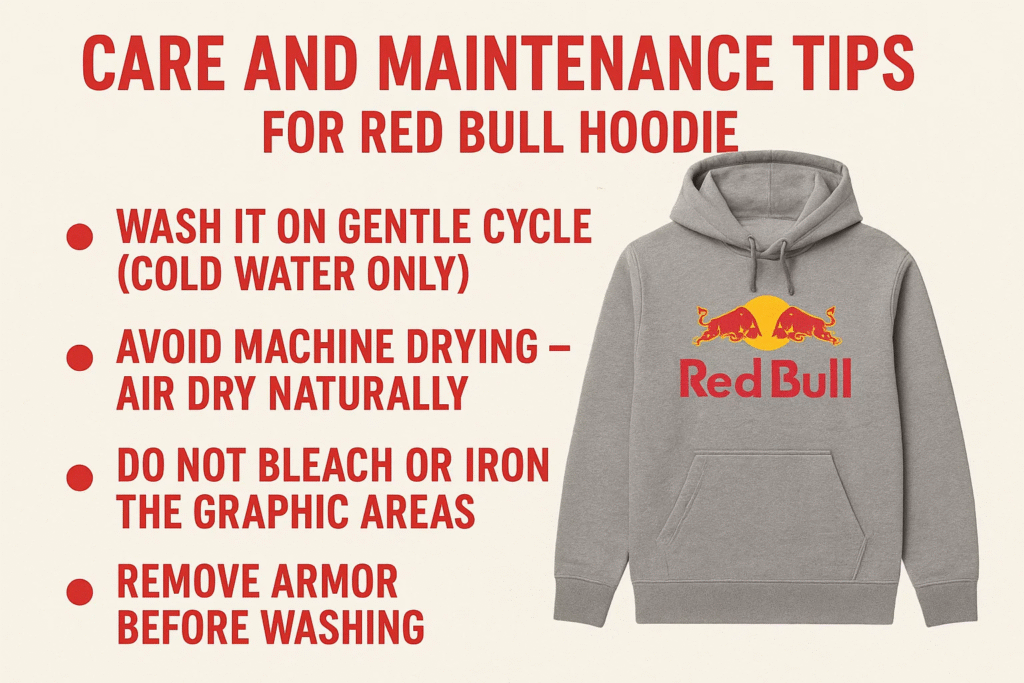 Care and Maintenance Tips for Red bull motorcycle hoodie