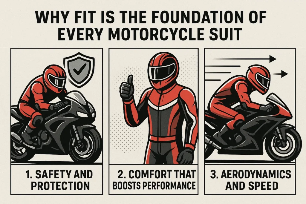 visual representation of Why Fit Is the Foundation of Every Motorcycle Suit